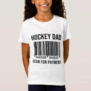 Hockey Vater auf Zahlungsabfrage Vater Vatertag T-Shirt