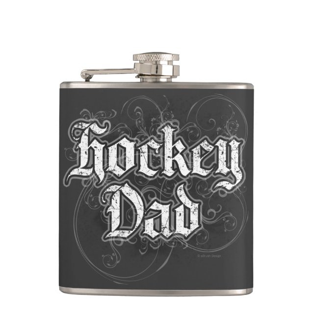 Hockey-Vater Flachmann (Vorderseite)