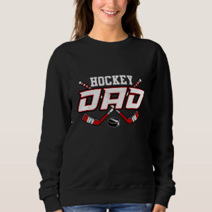 Hockey Vater für Männer Papa Vatertag Vintag Sweatshirt