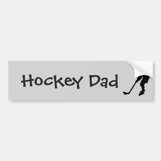 Hockey Vater Fusion Quote Hockey Player Autoaufkleber (Vorne)