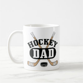 Hockey Vater Hockey Sticks und Puck Kaffeetasse