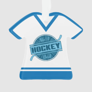 Hockey Vater Name & Number Jersey Ornament