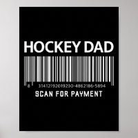 Hockey-Vater Scan Für Zahlung Lustige Novely Gag V