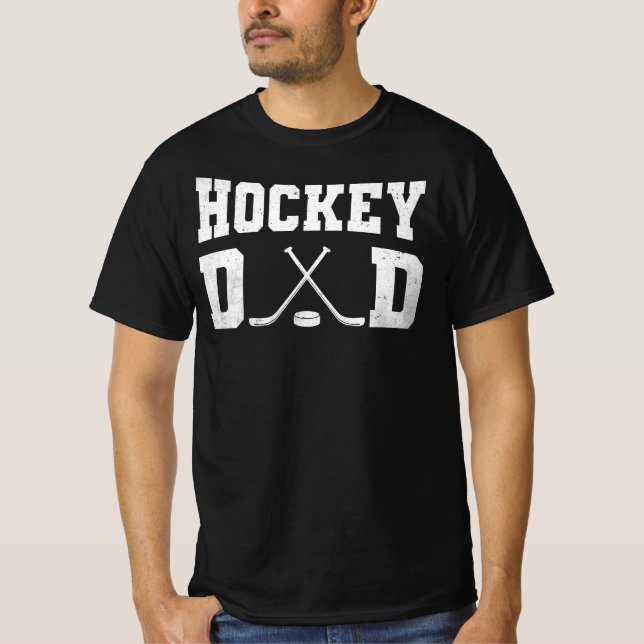 Hockey Vater Simple T-Shirt (Vorderseite)