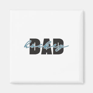 Hockey-Vater Stolz Vater Spieltag Eis Am Rande Fan Magnet