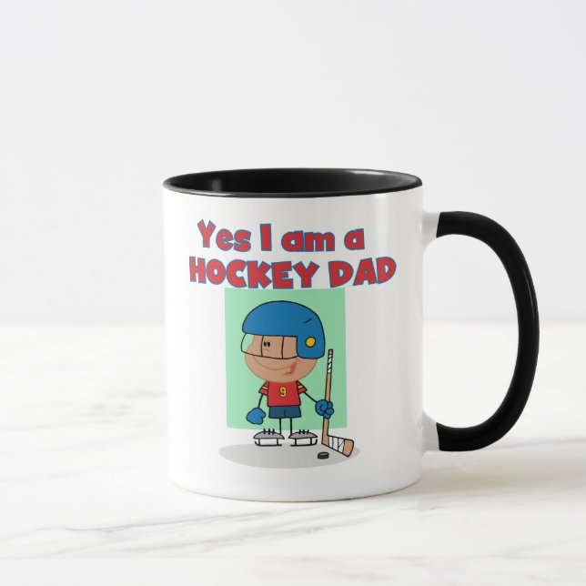 Hockey-Vater-T - Shirts und Geschenke Tasse (Rechts)