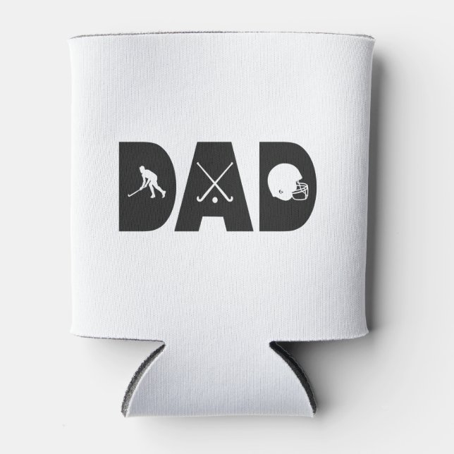 Hockey Vater Vatertag Eishockeyspieler Geschenk Dosenkühler (Vorderseite)