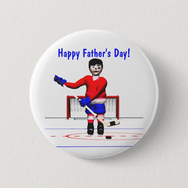 Hockey Vatertag Button (Vorderseite)