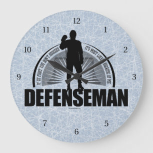 Hockey-Verteidiger Große Wanduhr