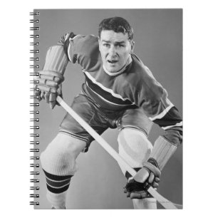 Hockey-Verteidiger Notizblock