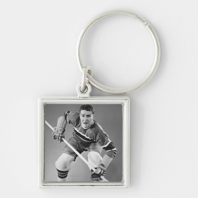 Hockey-Verteidiger Schlüsselanhänger (Vorne)