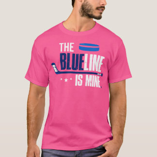 Hockey-Verteidiger T-Shirt Die blaue Linie gehört