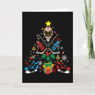Hockey-Weihnachtsbaum-Geschenk, Hockeyfans Hobbys Karte