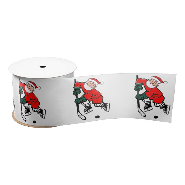 Hockey Weihnachtsgeschenk Grosgrain Ribbon Satinband (Spule)
