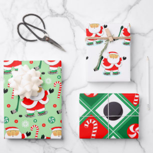 Hockey Weihnachtsgeschenk Wrapping Paper Geschenkpapier Set