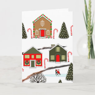 Hockey-Weihnachtsgrußkarten Feiertagskarte