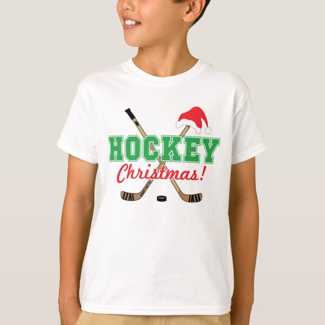 Hockey WeihnachtsJugend T-Shirt (Vorderseite)