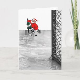 Hockey-Weihnachtskarten Feiertagskarte