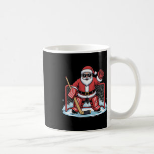 Hockey Weihnachtsmann Torwart Lustig Eishockey Win Kaffeetasse