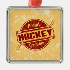 Hockey Weihnachtsschmuck, Proud Hockey Oma Keramik Ornament