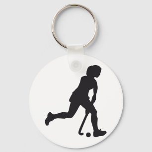Hockey Woman Schlüsselanhänger