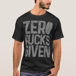 Hockey Zero Pucks überreicht Hockey Spieler Goalke T-Shirt
