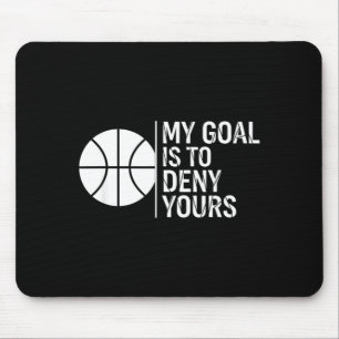 Hockey Ziel ist es, lustige Torwart Aussage zu ver Mousepad