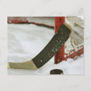 Hockey-Ziel Postkarte