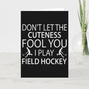Hockey-Zitat Hockey-Spieler Sport  Karte