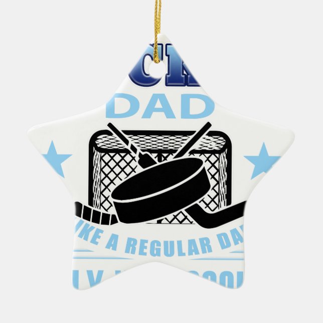 HOCKEYDAD KERAMIKORNAMENT (Vorne)