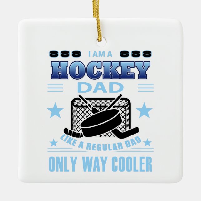 HOCKEYDAD KERAMIKORNAMENT (Vorderseite)