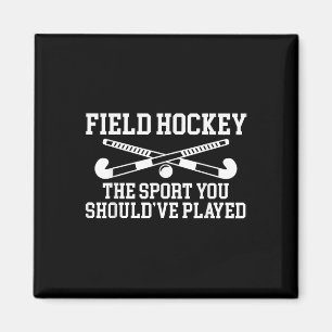 Hockeyfeld Der Sport, den du hättest spielen solle Magnet