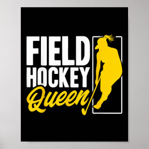 Hockeyfeld Hockey Königin Poster