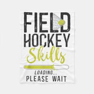 Hockeyfeld Hockeyfähigkeiten Laden Bitte warten Fleecedecke
