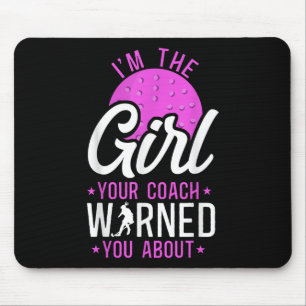 Hockeyfeld Ich bin das Mädchen, vor dem Ihr Traine Mousepad
