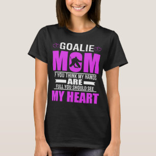 Hockeygoalie-Mama-bestes Mutter-Geschenk T-Shirt