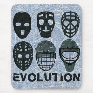 Hockeygoalie-Masken-Evolution Mousepad