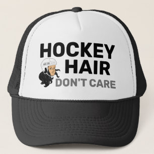 Hockeyhaar Passen Black Hair Trucker Hut nicht Truckerkappe