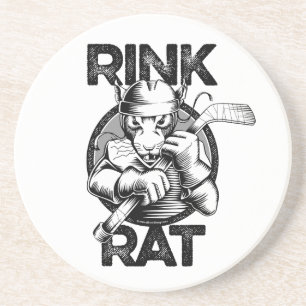Hockeyhallen-Ratte Getränkeuntersetzer