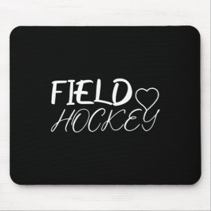 Hockeyliebe Herz Mousepad