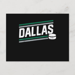 Hockeyliebhaber   Cool Dallas Hockey Power Play Feiertagspostkarte