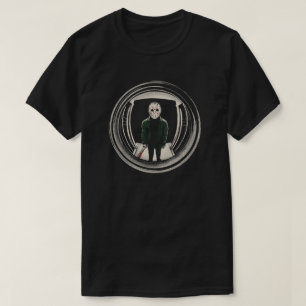 Hockeymasken-Schlitzer-Türspion T-Shirt