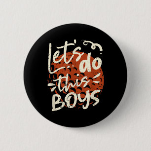 Hockeymutter-Shirt Jungen Hockeyliebhaber Hoc Button