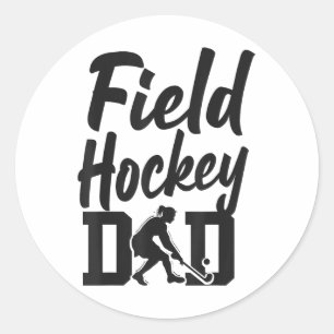 Hockeypapa Hockeypapa _2 Runder Aufkleber