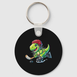Hockeysaurus Dinosaur Eishockey Trex Kinder Jungen Schlüsselanhänger