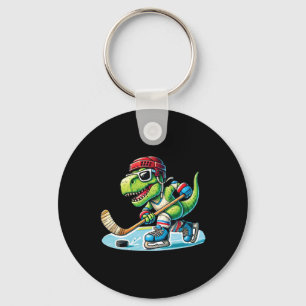 Hockeysaurus Dinosaur Eishockey Trex Kinder Jungen Schlüsselanhänger