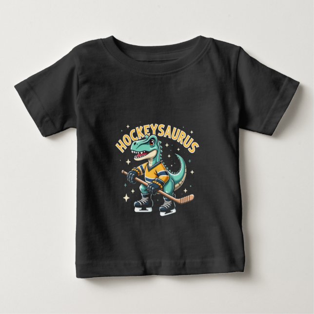 Hockeysaurus Eishockey Dinosaurier Liebhaber Baby T-shirt (Vorderseite)