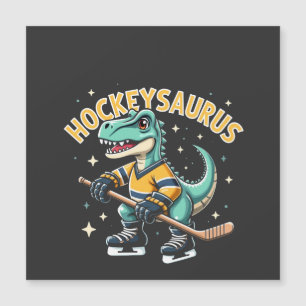 Hockeysaurus Eishockey Dinosaurier Liebhaber Magnetkarte
