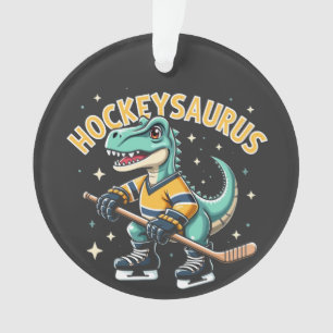 Hockeysaurus Eishockey Dinosaurier Liebhaber Ornament