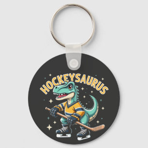 Hockeysaurus Eishockey Dinosaurier Liebhaber Schlüsselanhänger